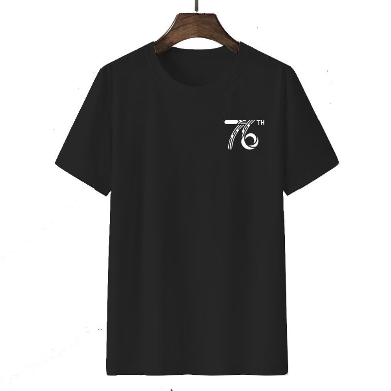 KAOS LOGO HUT RI 76 / KAOS KEMERDEKAAN / BAJU HUT RI 76TH / BAJU DIRGAHAYU INDONESIA