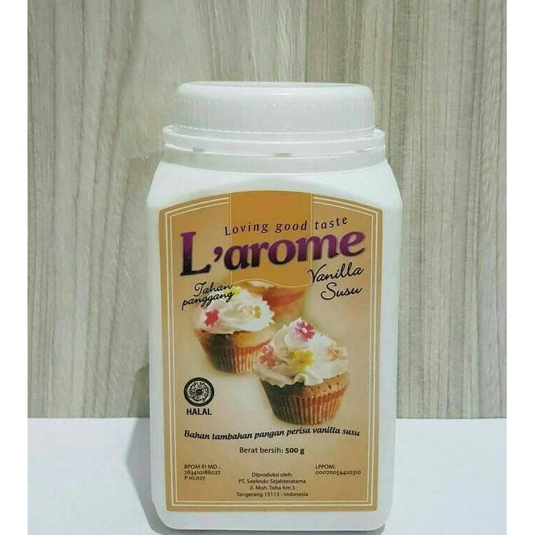 Toko Bahan Kue Larome Vanilla Susu L Arome Perisa Vanila 500gram Terlengkap Termurah Dijamin Shopee Indonesia