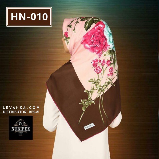 Kerudung Satin Segiempat / Segiempat Motif / Jilbab Nuripek ASLI