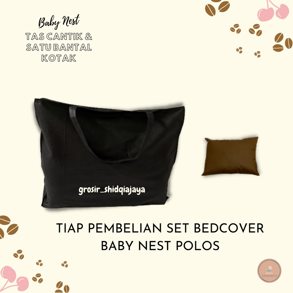 BABYNEST POLOS SET BEDCOVER | KASURBAYI SET BADCOVER FREE BANTAL GULING LENGKAP | BABYNESTMURAH