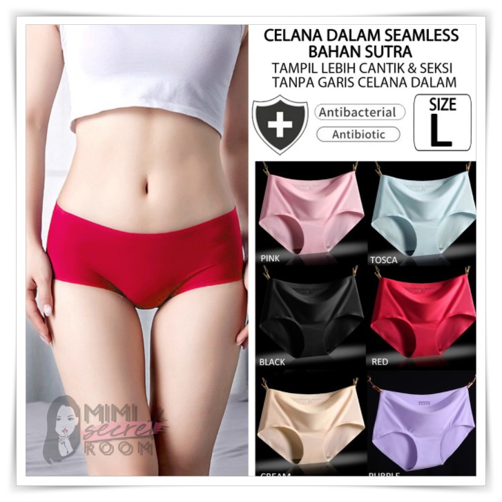 ❤ MIMI ❤ Celana Dalam Import Seamless Tanpa Jahitan Anti Nyeplak Mid Waist // TALLY C6628 TERLARIS