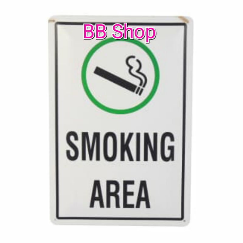 

KRISBOW STIKER SMOKING AREA SIGN LABEL 30X20 CM