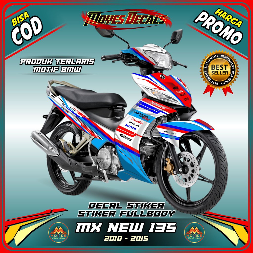 cod stiker mx new 135 decal mx new 135 striping mx new 135 jupiter mx 135 motif bmw