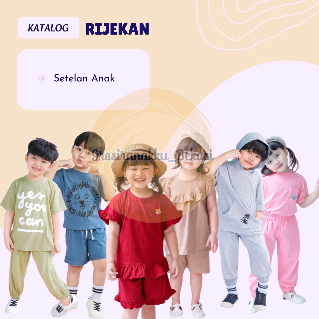 Rijekan Setelan Anak Murah Grade B