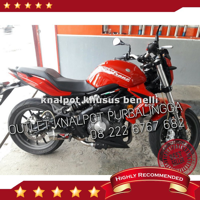 Jual knalpot Benelli 250 slip on Power Max AR