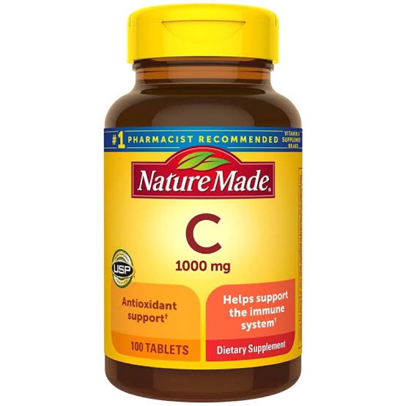 VITAMIN C NATURE MADE 1000MG 100% ORIGINAL - 105 TABLETS