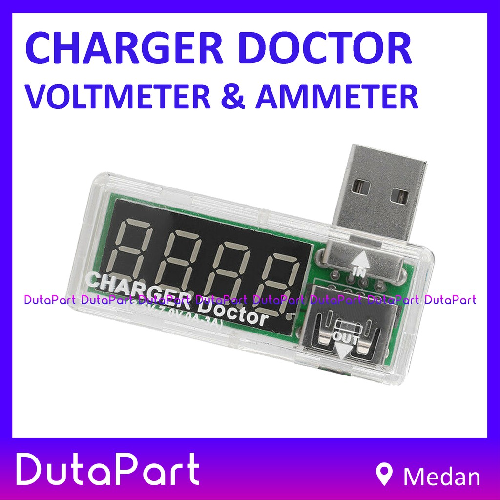 USB Charger Charging Doctor Voltmeter Amperemeter Ammeter Volt Current