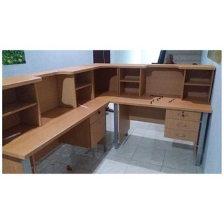 Hanya Disini] Meja Kantor Kasir Resepsionis Counter Model ...