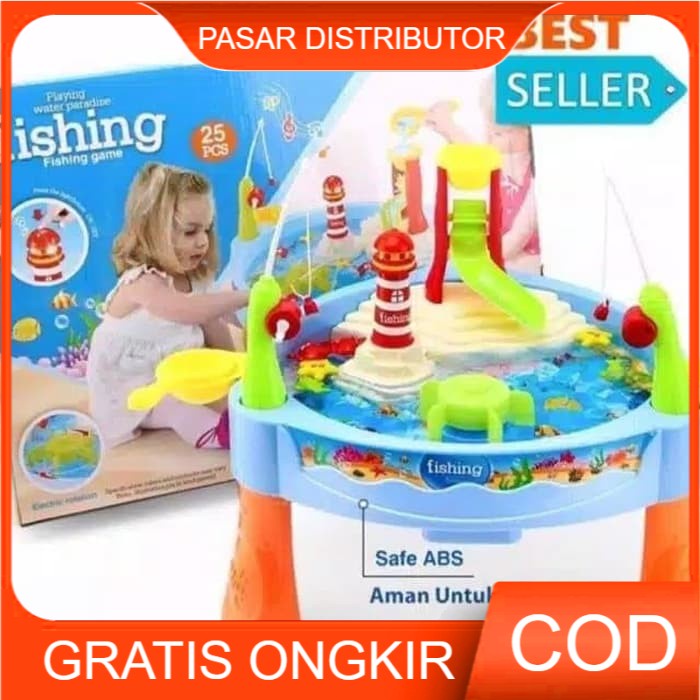 Mainan Anak Water Paradise Fishing Game Mainan Pancingan Ikan - Mainan Anak