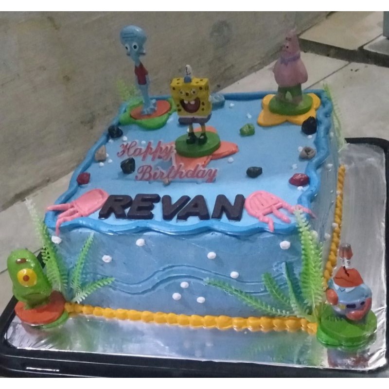

kue ultah tema Spongebob