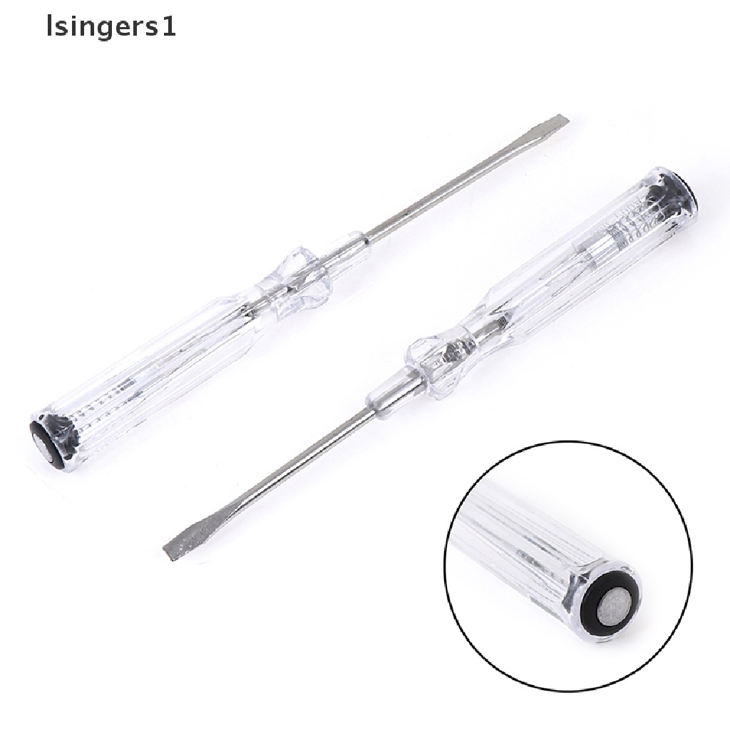 (lsingers1) 2pcs / Set Obeng Tes Pen Uji / Uji / Deteksi Power Listrik