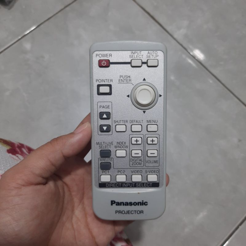 REMOTE REMOT PROYEKTOR PROJECTOR PANASONIK N2QAYA00001 ORIGINAL ASLI