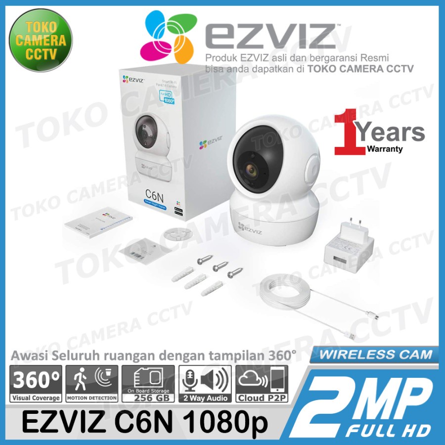 CCTV WIFI KAMERA IP CAMERA EZVIZ C6N 1080p 2MP