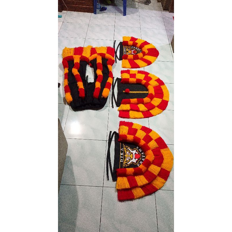 KOSTUM REYOG 3 JENIS CELANA PEMBARONG ,EMBONG DEPAN , EMBONG BELAKANG