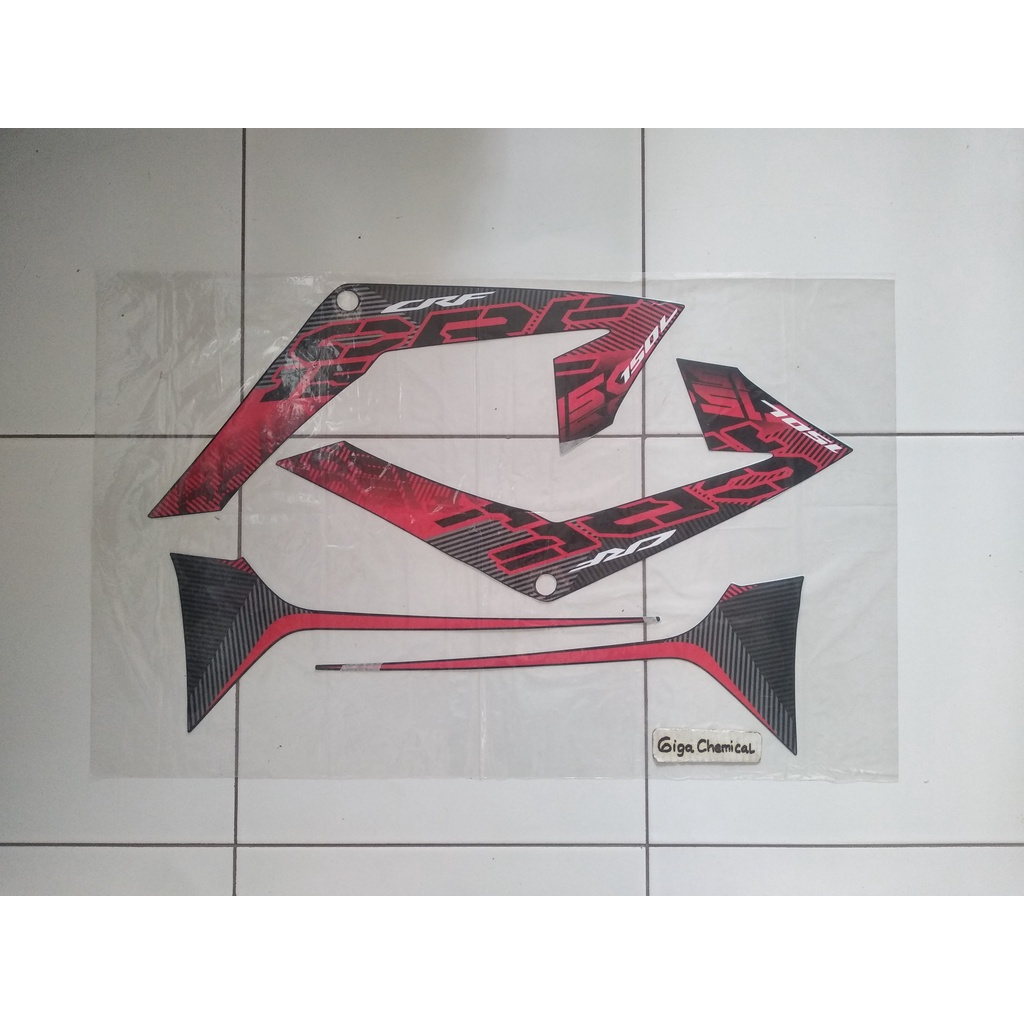 Striping Sticker Lis Honda CRF 150 2021 2022 Hitam Original