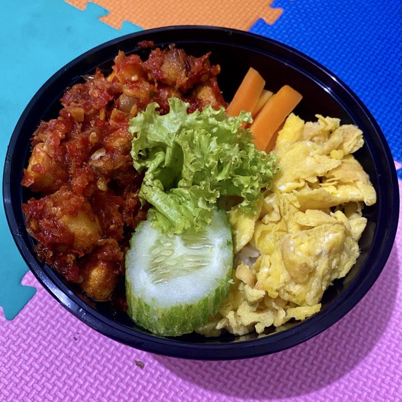 

KenyangSedunia - Rice Bowl Orange Chicken & FREE Es Teh Manis