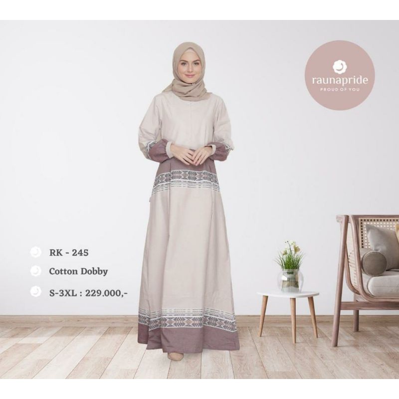 SARIMBIT RAUNA GAMIS DEWASA RK 245 WARNA COKLAT