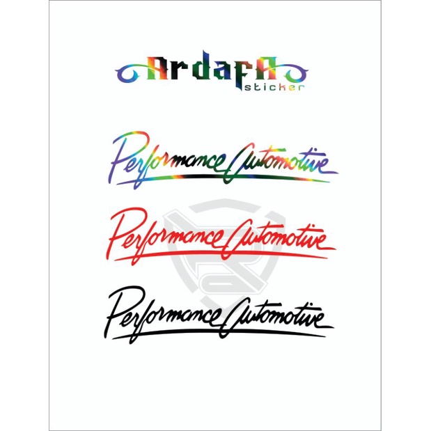Sticker Performance Automotive stiker cutting