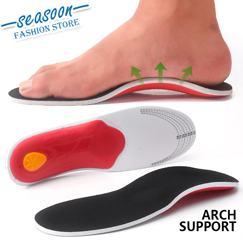 Insole Dukungan Lengkungan Kaki Bantalan untuk pria dan wanita ukuran 35-46