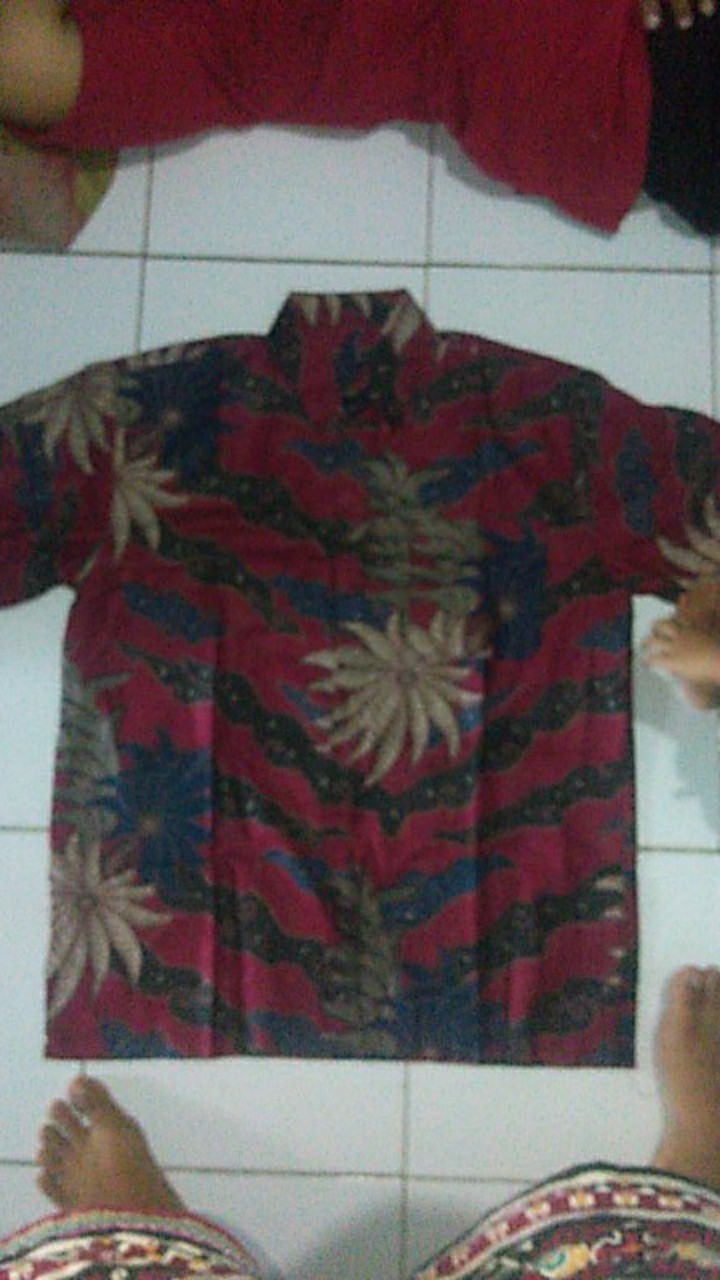 Size M L Xl Xxl  Batik Pria Lengan Pendek Hem Batik Galaxsi Baju Batik Pria