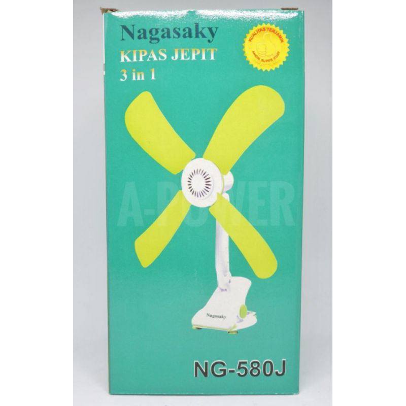 Nagasaky - Kipas Angin Jepit 3in1 12W (4 baling)