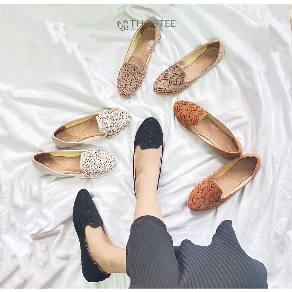 Sepatu Flatshoes Wanita Thostee Lasera pusatmode54321