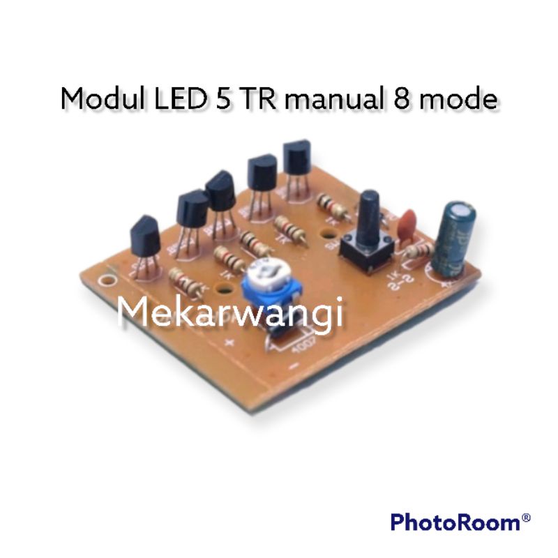 modu LED l 5 TR + switch 8 mode / modul lampu LED 5tr manual