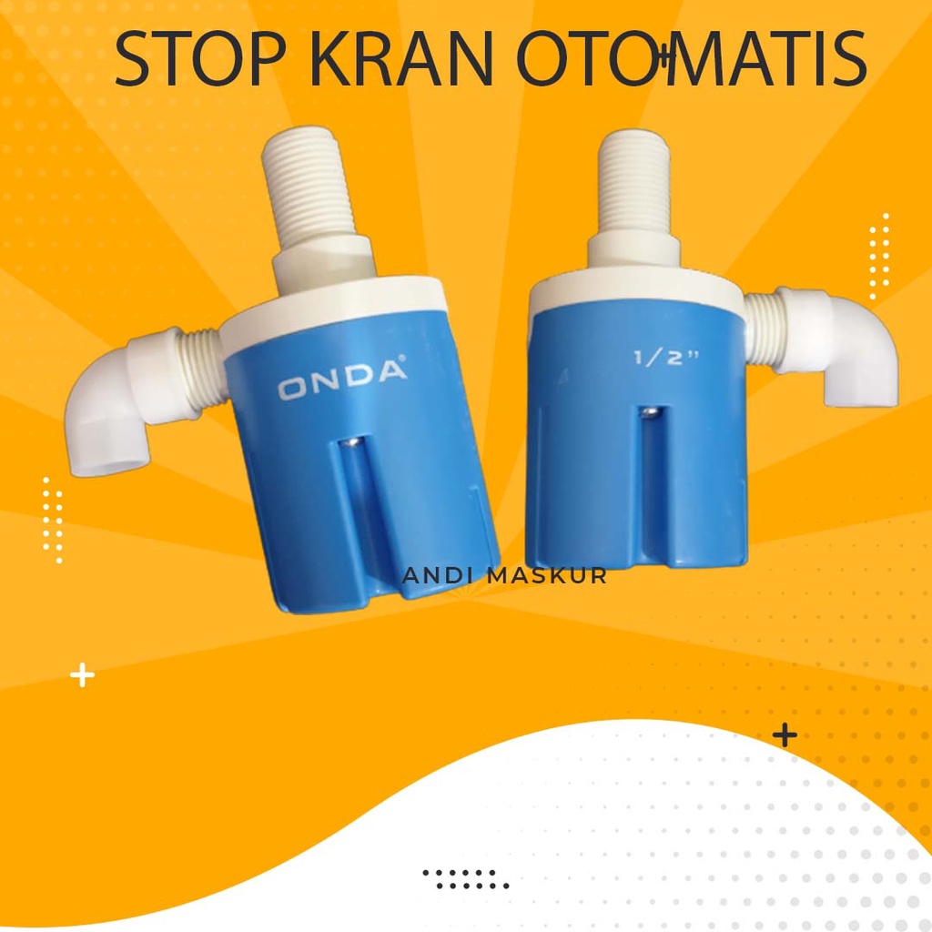 ONDA Stop kran otomatis vertikal 1/2" ONDA