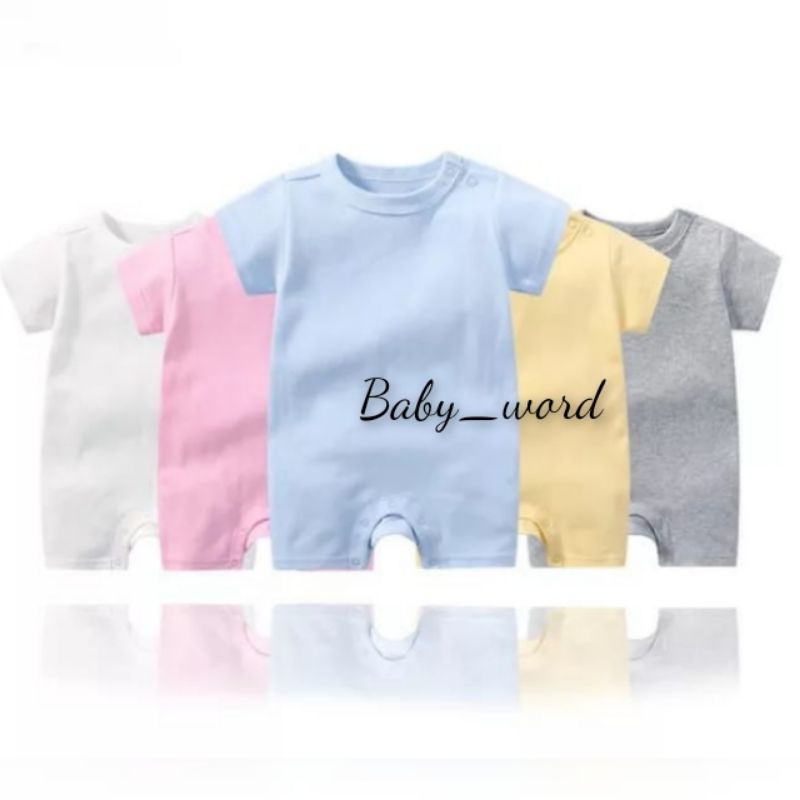 Romper baby polos 0-6 bulan