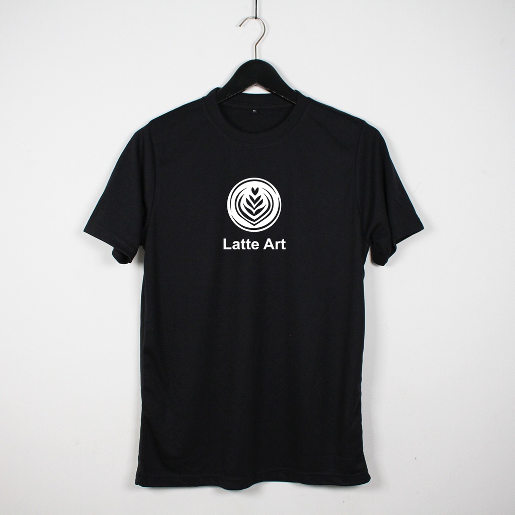 kaos kartun latte art -baju kaos distro,baju dewasa keren-bajau pria enak di pakai