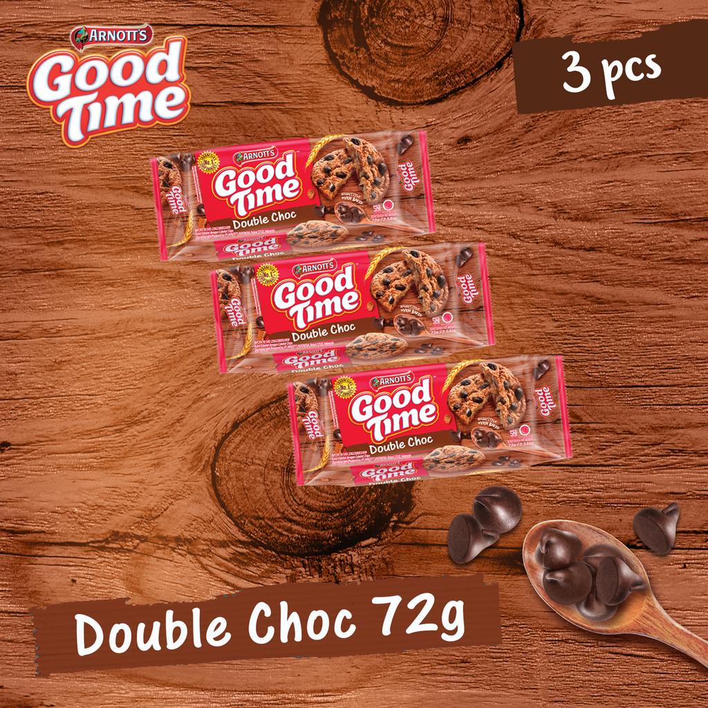 Promo Harga Good Time Cookies Chocochips Double Choc 72 gr - Shopee