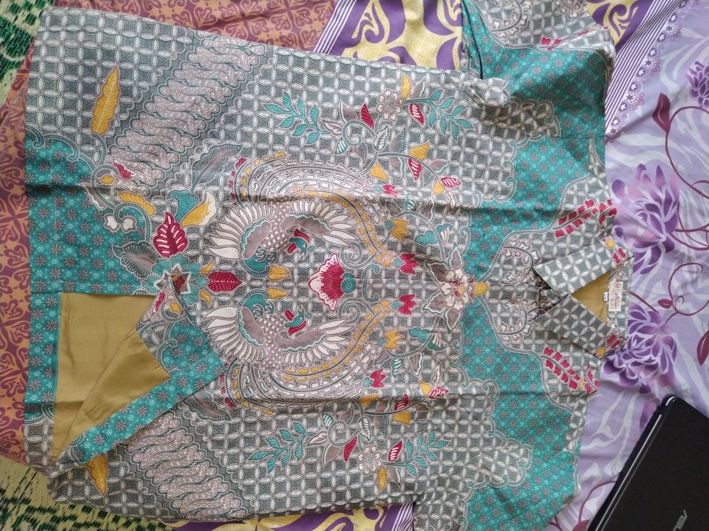 Batik Cowok Modern Hem Panjang Premium Produksi Batik Aluna Pcw 074