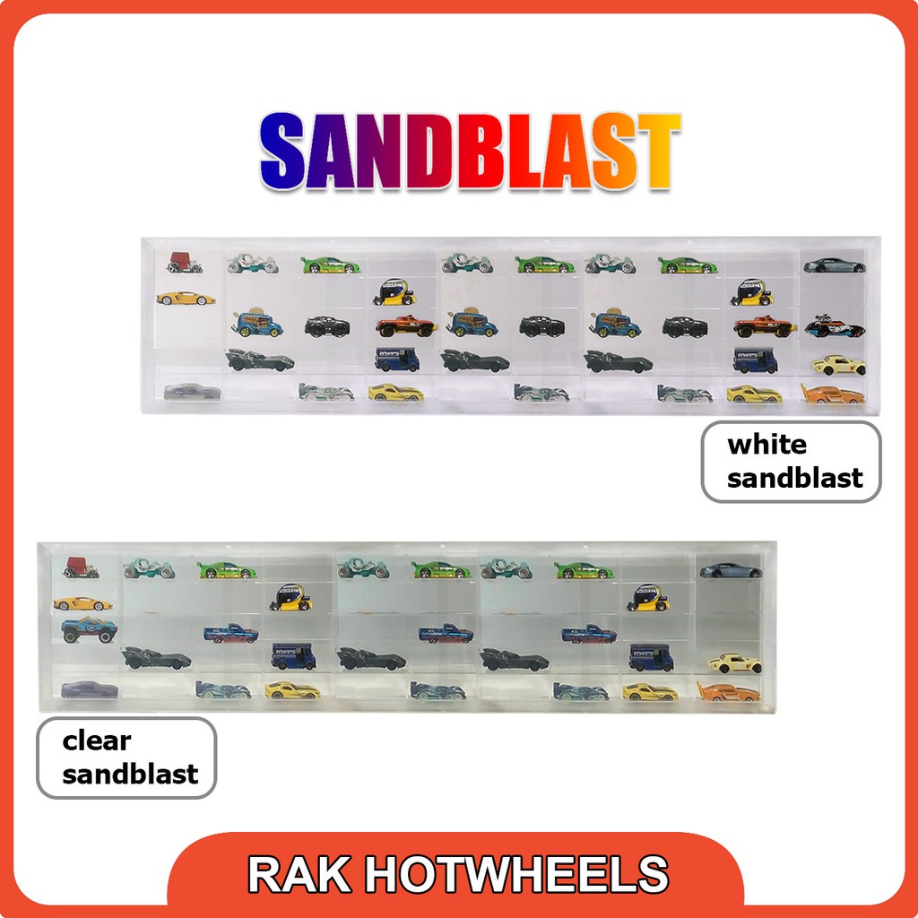 Rak Hotwheels 1:64 isi 50 landscape SANDBLAST