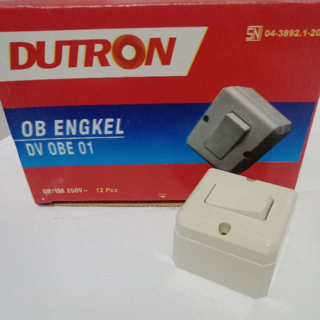 Saklar Single Outbow OB Dutron Saklar Engkel OB DV OBE 01