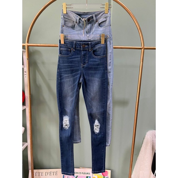 Ank* relx denim pants
