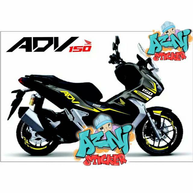 cutting sticker body motor honda adv 150 stiker cutting (H1)