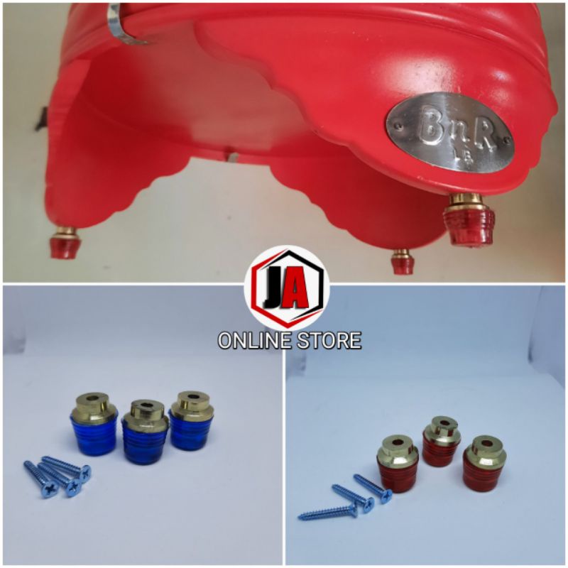 Kaki Karet Tebok Lovebird dan Murai Batu PVC dengan Topi Steenlis