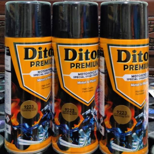 Cat motor diton premium 9223 sparkling gold emas metalik