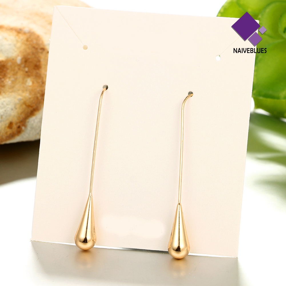 Anting Bentuk Waterdrop Geometris Untuk Wanita Charms