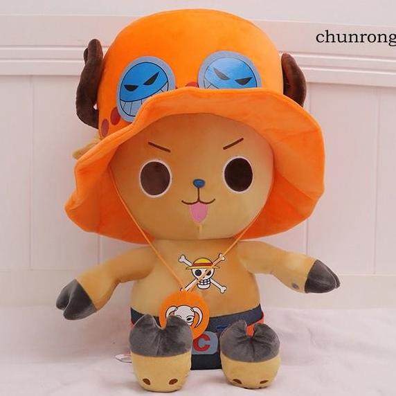 Boneka Chopper Ace 30cm Boneka One Piece Kado Hadiah Ulang AYE *****Terbaru******