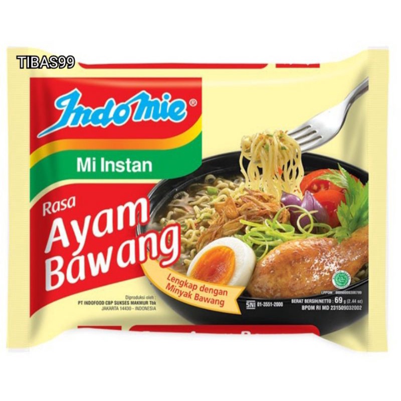 

Indomie kuah Mie Instan Rasa Ayam bawang 69g