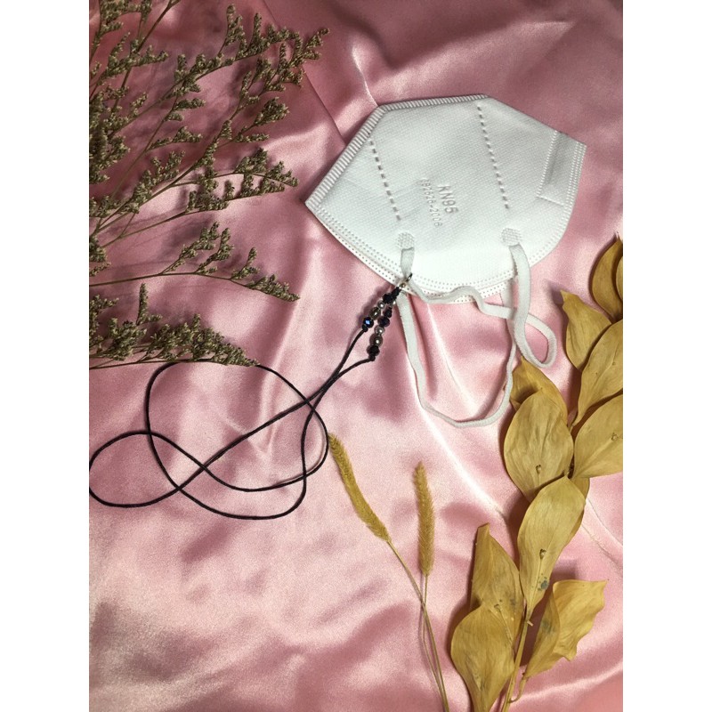 Tali masker / strap mask / eoni strap simpel/ polosan tali hitam