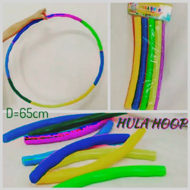 Mainan Hula Hop Hula Hoop Plastik Colourful