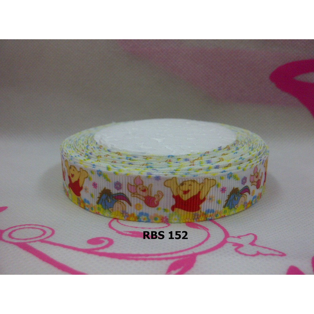 

[10 YARD] PITA GROSGRAIN MOTIF WINNIE THE POOH SALE RBS 152
