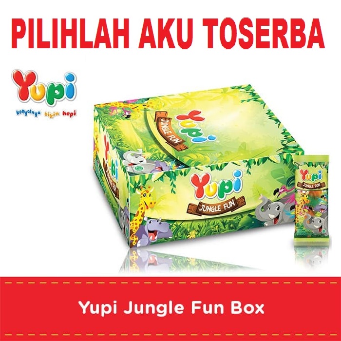 YUPI JUNGLE FUN BOX - ( HARGA 1 DUS ISI 12 BOX )