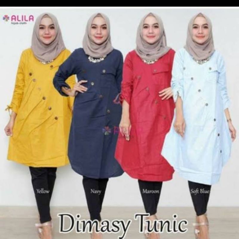 Dimasy tunik atasan wanita fashion remaja muslim