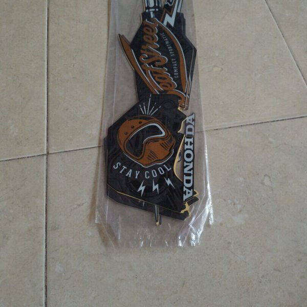 Striping Stiker Les Body Beat Street 2018 Hitam Bahan Ori