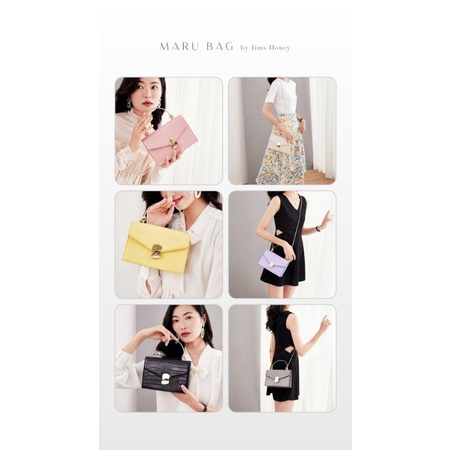 MARU BAG JIMS HONEY MARIE ORI TAS SELEMPANG WANITA IMPOR FASHION CEWEK KOREA SLING HANDBAG MURAH EASY OPEN