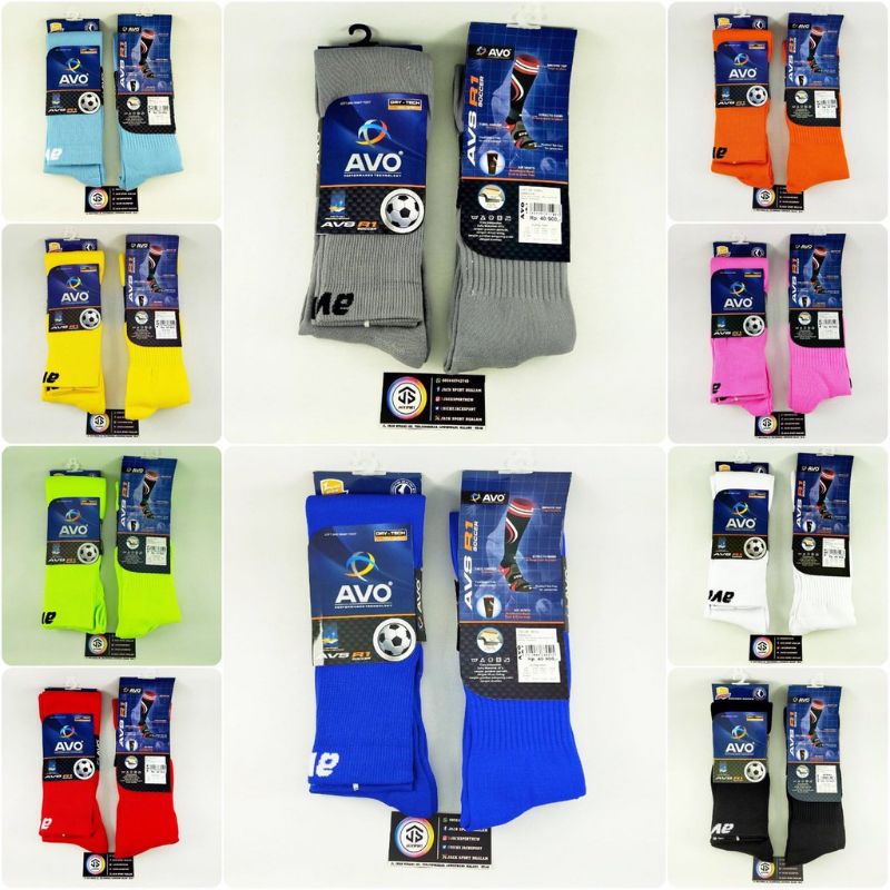 KAOS KAKI BOLA AVO ANTI SLIP PANJANG