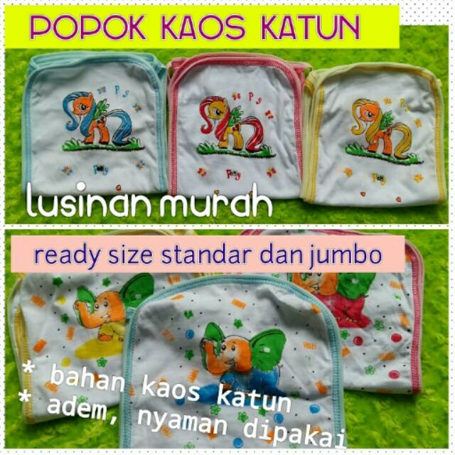 6 Pcs Popok Kain Bayi Tali Bahan Kaos Katun PE